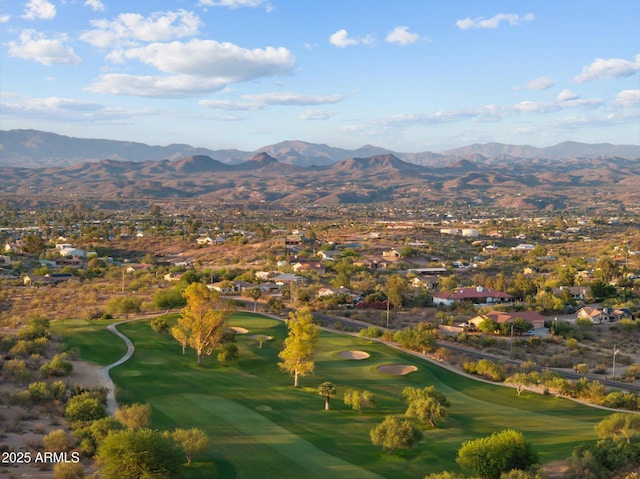 1503 N Thrasher Ln, Wickenburg, AZ 85390 - mountain view with a golf course and nearby suburban area
