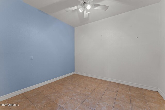 1503 N Thrasher Ln, Wickenburg, AZ 85390 - empty room featuring a ceiling fan and light tile patterned flooring