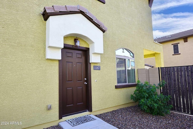 view of property entrance