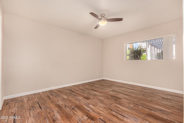 1331 W Baseline Rd Unit 167, Mesa, AZ 85202 - unfurnished room with wood finished floors and ceiling fan