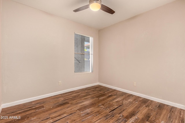 1331 W Baseline Rd Unit 167, Mesa, AZ 85202 - spare room featuring dark wood finished floors and a ceiling fan
