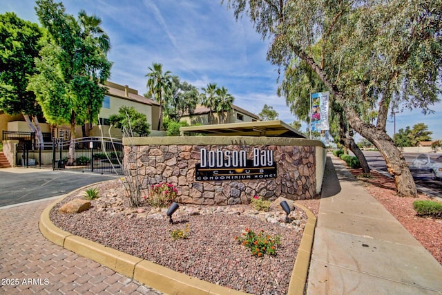1331 W Baseline Rd Unit 167, Mesa, AZ 85202 - community sign with a gate