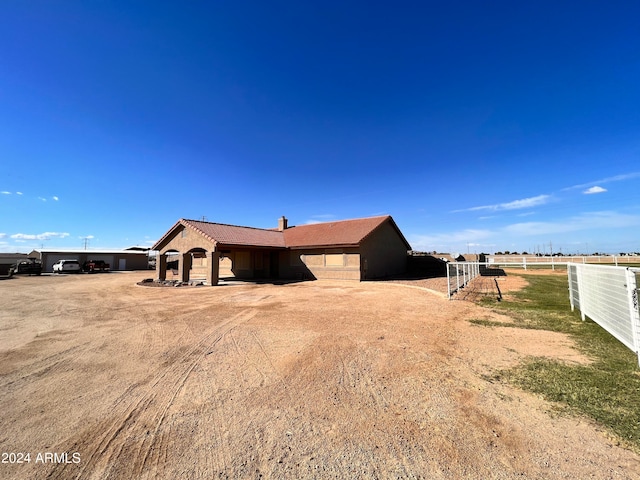 view of rear view of property