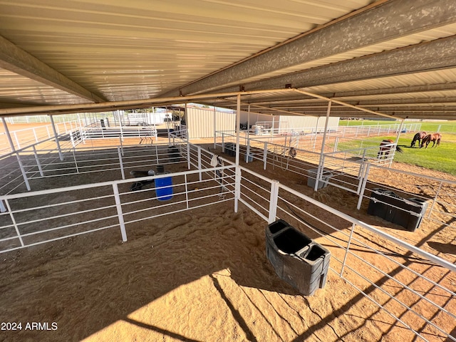 view of horse barn