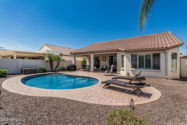 16747 W Berkeley Rd, Goodyear, AZ 85395 - view of swimming pool featuring fence and a patio area