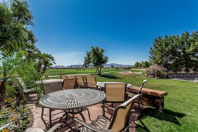16747 W Berkeley Rd, Goodyear, AZ 85395 - view of patio with a mountain view and view of golf course