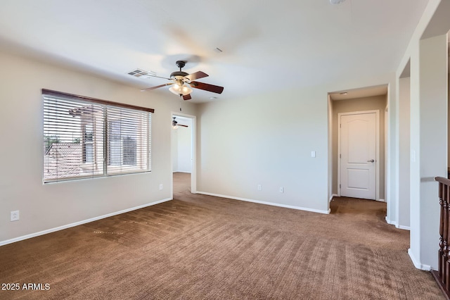 1710 S Parkcrest St, Gilbert, AZ 85295 - carpeted spare room featuring ceiling fan and baseboards