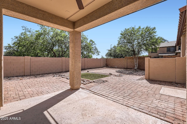 1710 S Parkcrest St, Gilbert, AZ 85295 - fenced backyard featuring a patio area