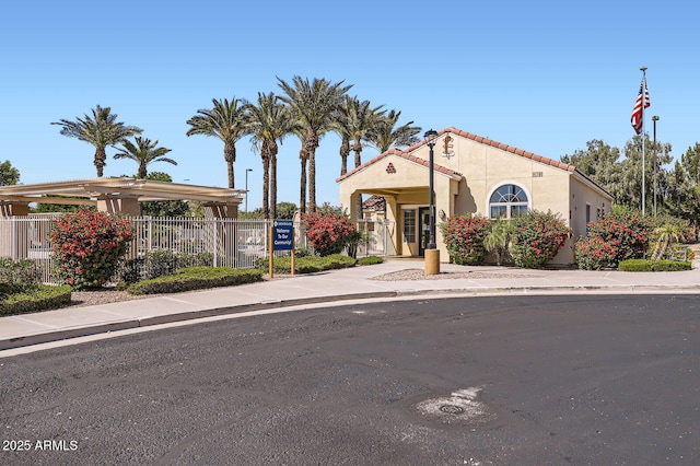 1710 S Parkcrest St, Gilbert, AZ 85295 - view of front facade featuring stucco siding and a tile roof