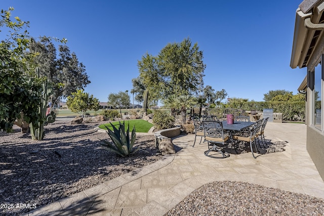 view of patio / terrace with area for grilling