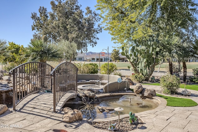 exterior space with an outdoor living space