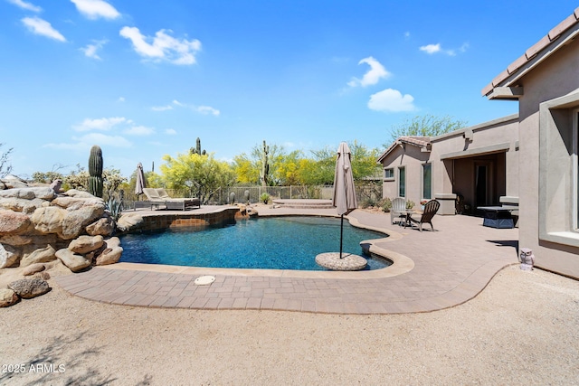 8703 E Nora St, Mesa, AZ 85207 - view of pool featuring a patio area