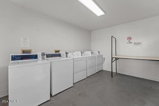 laundry area featuring washer and dryer