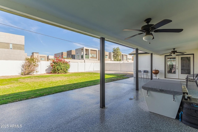 view of patio / terrace with french doors