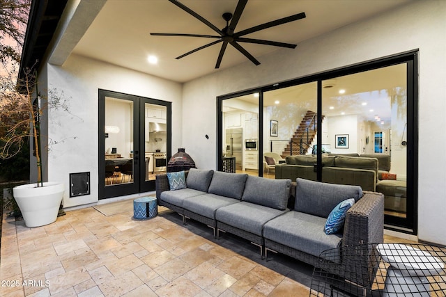 view of patio / terrace with outdoor lounge area