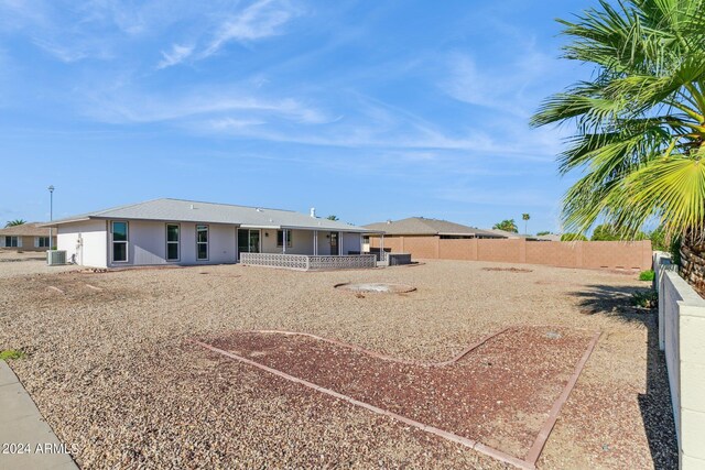 single story home with a garage