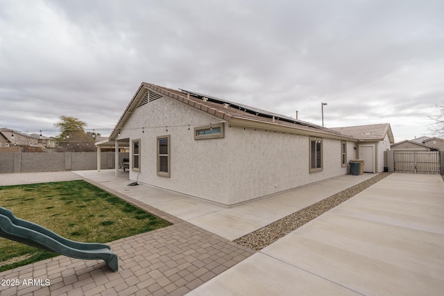 view of home's exterior featuring a patio