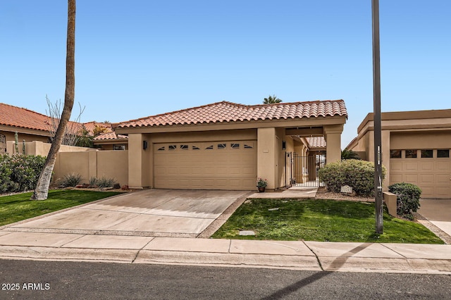 view of front facade featuring a garage