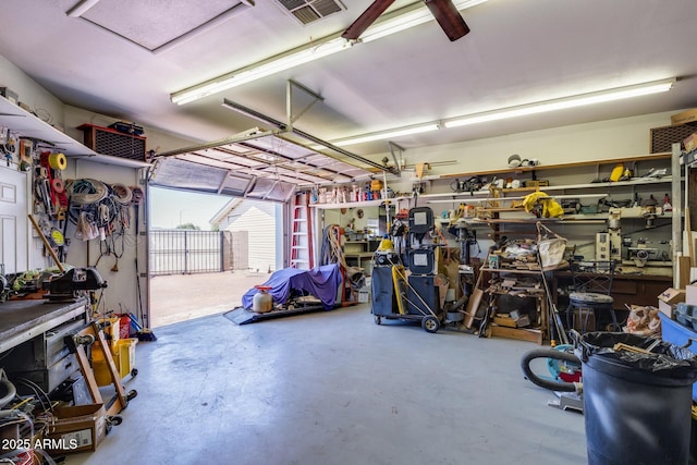 7210 W Caron Dr, Peoria, AZ 85345 - garage with a workshop area