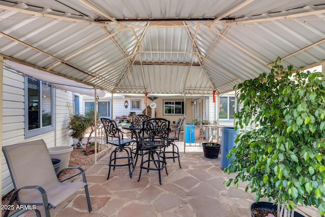 7210 W Caron Dr, Peoria, AZ 85345 - view of patio / terrace featuring outdoor dining space and a gazebo