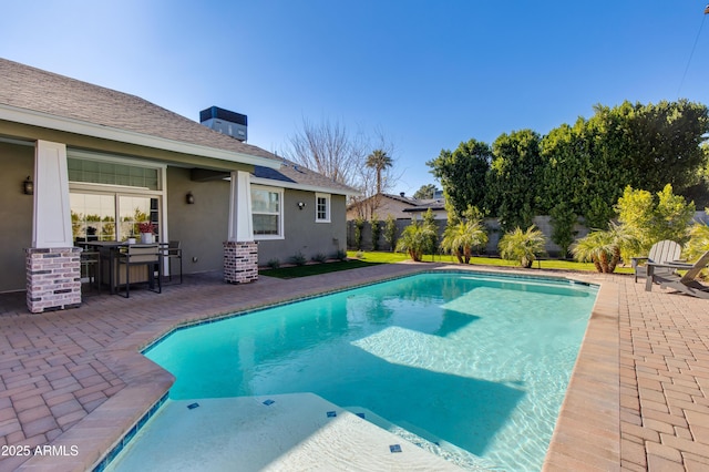 view of pool with a patio area