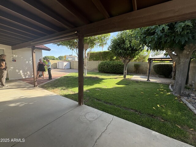 2264 S Don Carlos, Mesa, AZ 85202 - view of yard with a patio area and a gazebo