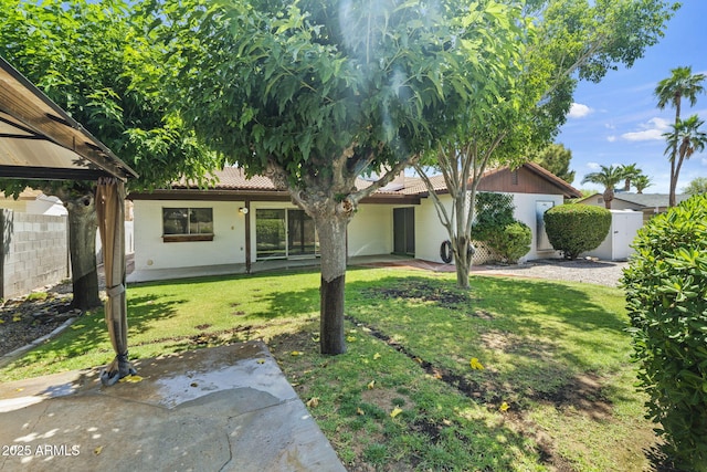 2264 S Don Carlos, Mesa, AZ 85202 - view of front of property with a tiled roof, a patio, and a gazebo