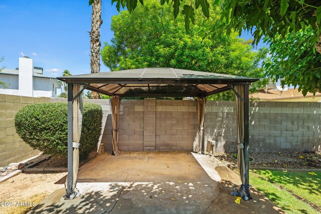 2264 S Don Carlos, Mesa, AZ 85202 - fenced backyard featuring a gazebo and a patio area
