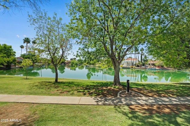 2264 S Don Carlos, Mesa, AZ 85202 - view of property's community featuring a yard and a water view