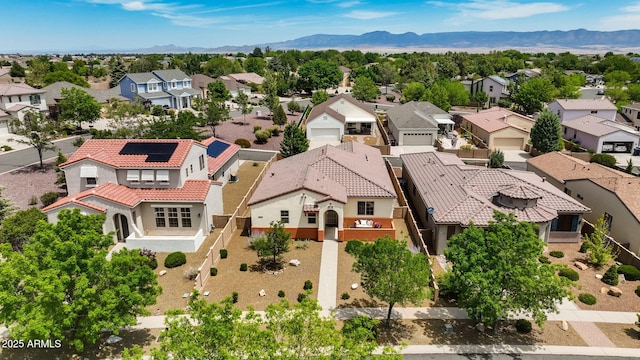 bird's eye view featuring a mountain view