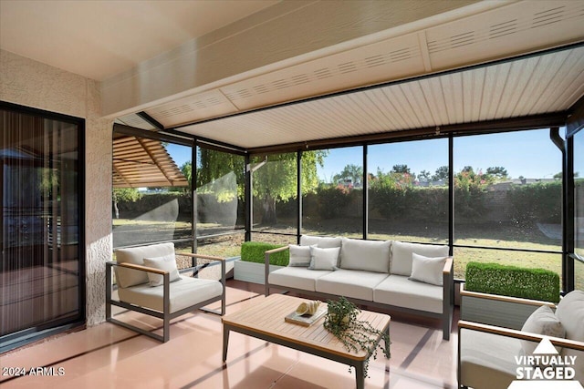 sunroom featuring plenty of natural light