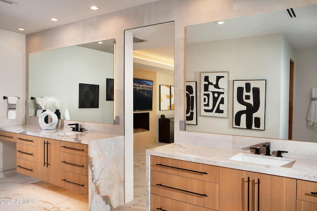 bathroom with vanity