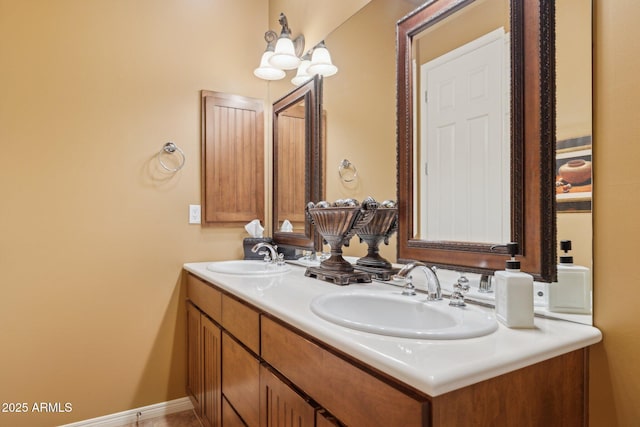 bathroom with vanity