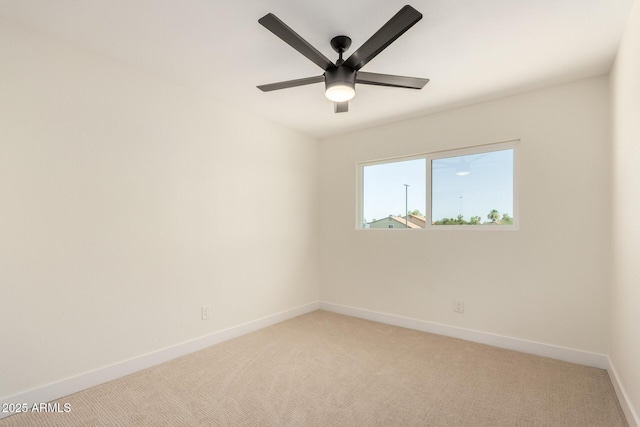 1521 W Jacinto Ave, Mesa, AZ 85202 - spare room with light colored carpet and ceiling fan