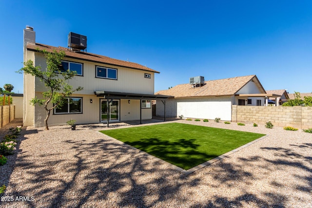1521 W Jacinto Ave, Mesa, AZ 85202 - rear view of house with a fenced backyard and a patio