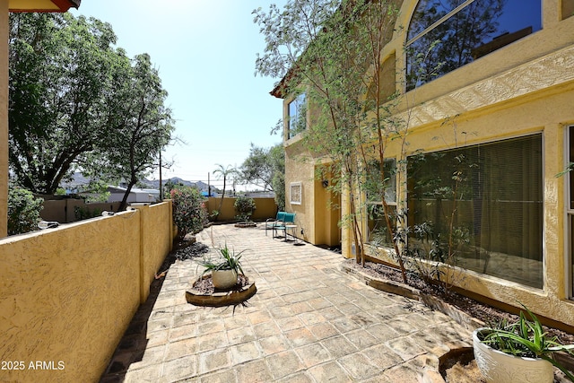 view of patio / terrace featuring a fenced backyard