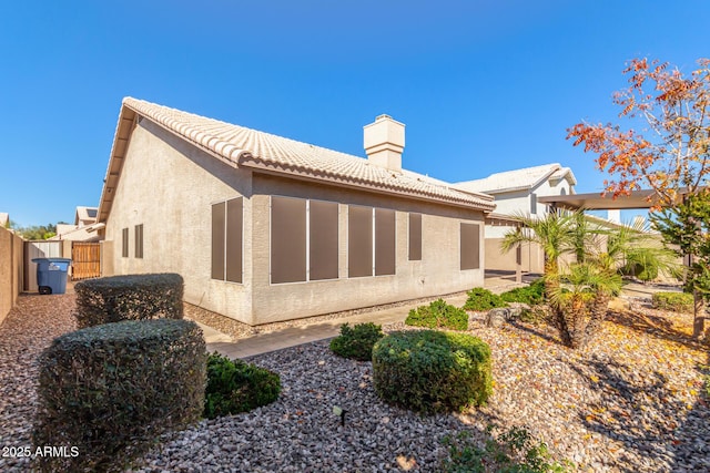 view of rear view of property