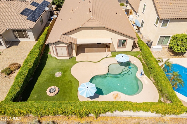drone / aerial view