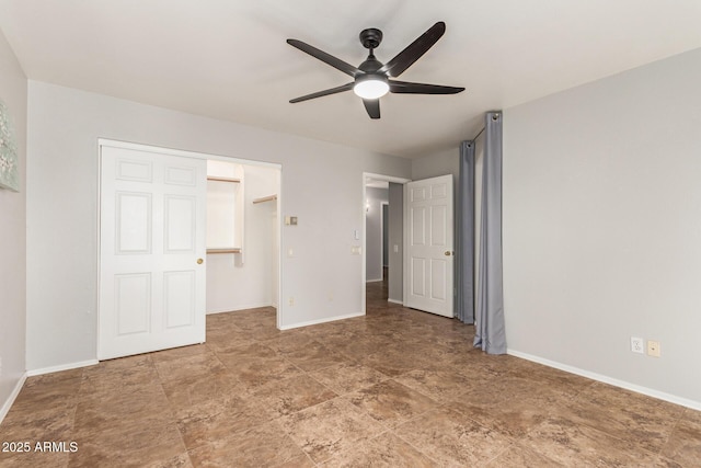 1381 W Gary Dr, Chandler, AZ 85224 - unfurnished bedroom with a walk in closet and ceiling fan