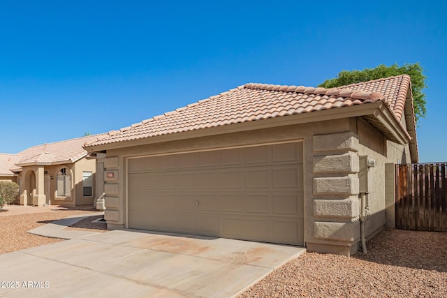 1381 W Gary Dr, Chandler, AZ 85224 - mediterranean / spanish-style home featuring a tiled roof, stucco siding, concrete driveway, and a garage