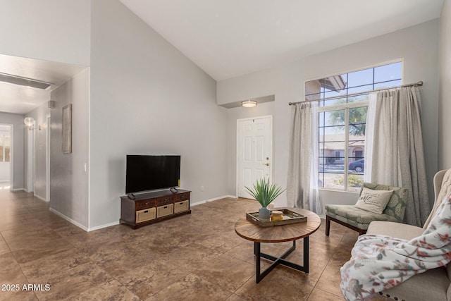 1381 W Gary Dr, Chandler, AZ 85224 - living room with high vaulted ceiling and healthy amount of natural light