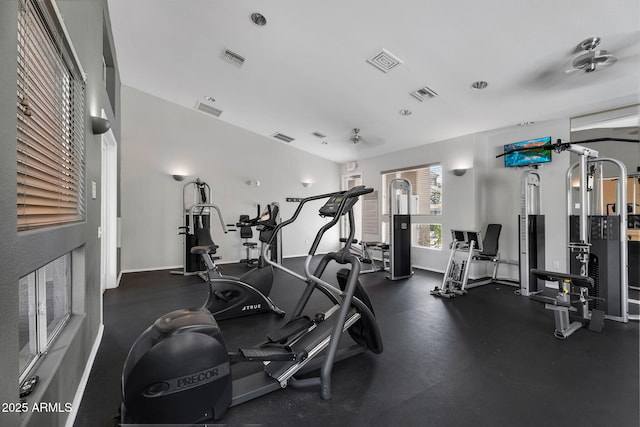 view of gym