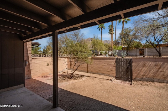 8118 N Gibraltar Dr, Tucson, AZ 85704 - view of patio / terrace featuring a fenced backyard