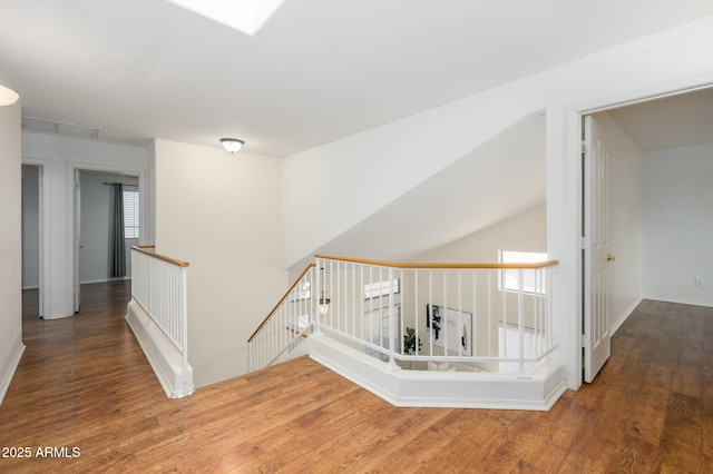 25825 N 65th Ave, Phoenix, AZ 85083 - corridor with plenty of natural light, wood finished floors, and an upstairs landing