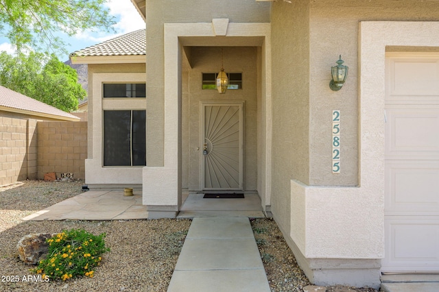 25825 N 65th Ave, Phoenix, AZ 85083 - property entrance with stucco siding and fence