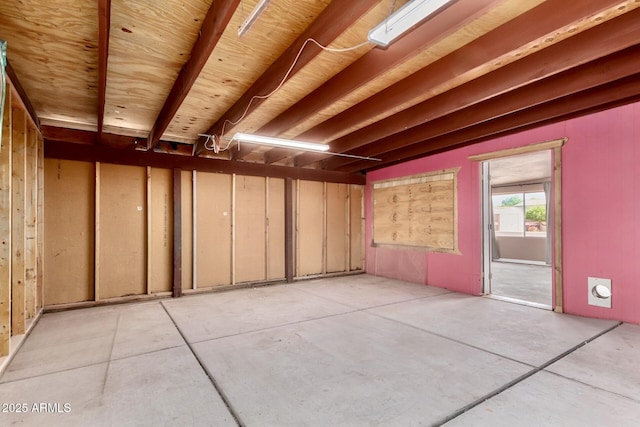 interior space with concrete flooring