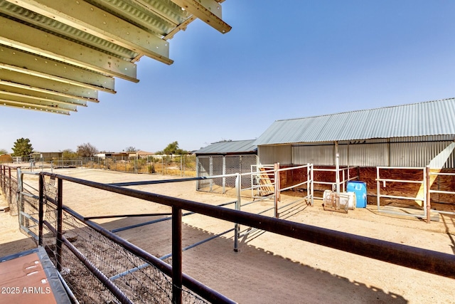 view of stable