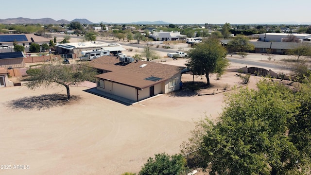 aerial view featuring a mountain view