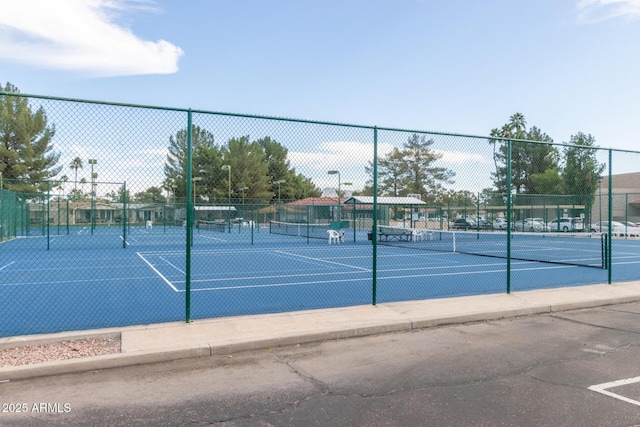 view of tennis court