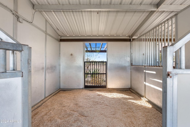 view of horse barn